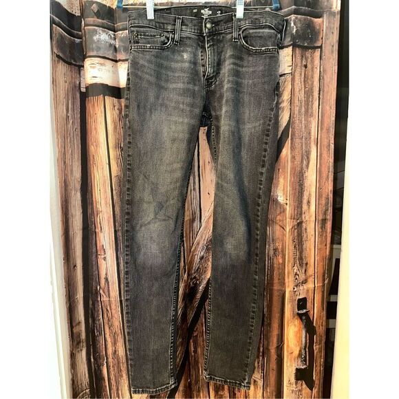 Hollister Jeans Men’s 29 x 32 Black Epic Flex Skinny Distressed - Picture 1 of 5